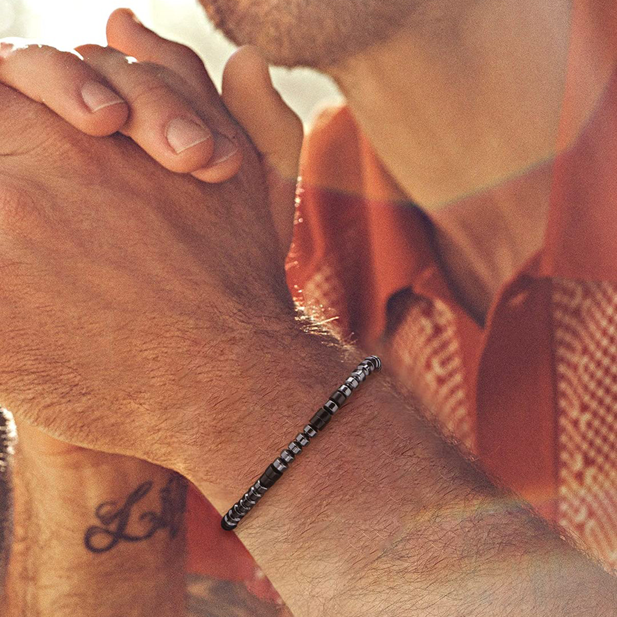 FEELMEM Warrior Gifts Warrior Morse Code Braccialetto Amico Incoraggiamento Regalo Inspirational Bracciali Edificanti Gioielli per le Donne Dipendenza Recupero Sopravvissuto Regalo, middle