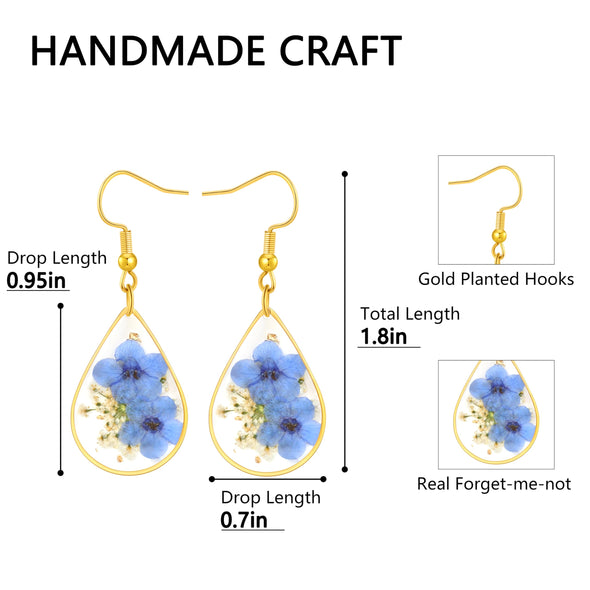 You are braver than you believe stronger than you seen and smarter than you think pressed flower earrings