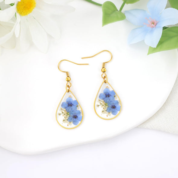 You are braver than you believe stronger than you seen and smarter than you think pressed flower earrings