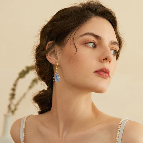 You are braver than you believe stronger than you seen and smarter than you think pressed flower earrings