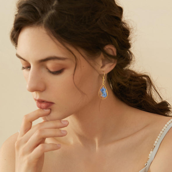 You are braver than you believe stronger than you seen and smarter than you think pressed flower earrings