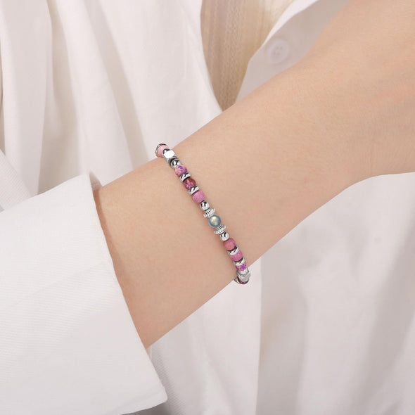 You are braver than you believe stronger than you seen and smarter than you think 4mm colorful imperial jasper stainless steel beads bracelets