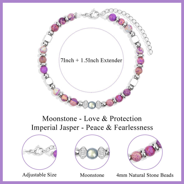 You are braver than you believe stronger than you seen and smarter than you think 4mm colorful imperial jasper stainless steel beads bracelets