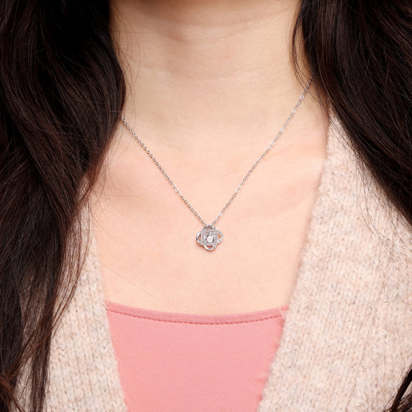 You are braver than you believe stronger than you seen and smarter than you think love knot necklace
