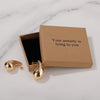 Your anxiety is lying to you Earrings for Friend Encouragement Gift Motivational Jewelry