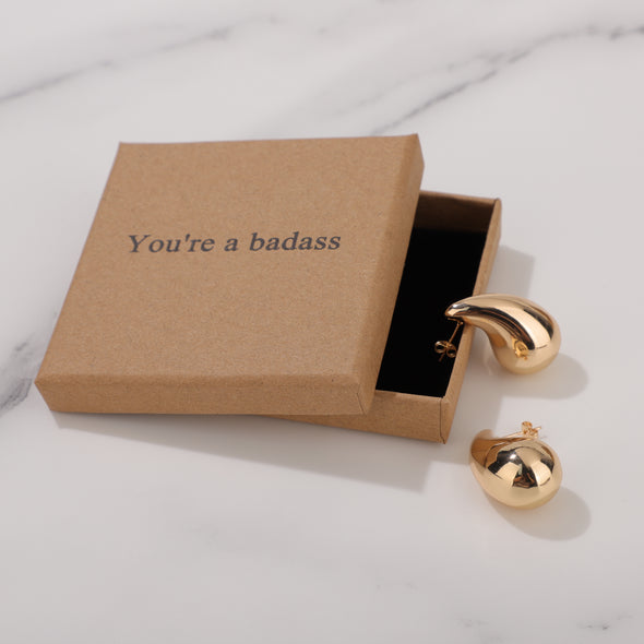 You're a badass Earrings for Friend Encouragement Gift Motivational Jewelry