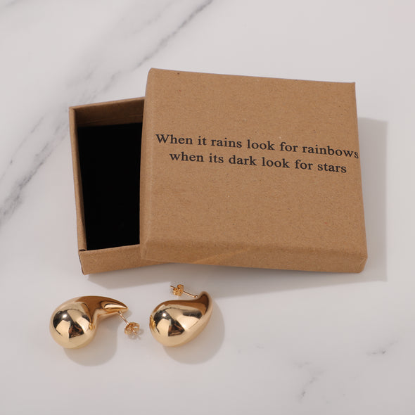When it rains look for rainbows when its dark look for stars Earrings for Friend Encouragement Gift Motivational Jewelry