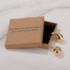 God has you in his arms I have you in my heart Earrings for Friend Encouragement Gift Motivational Jewelry