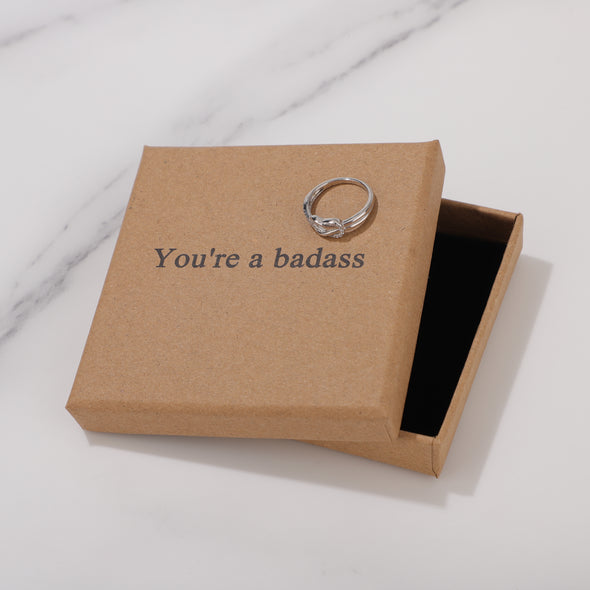 You're a badass Ring for Friend Encouragement Gift Motivational Jewelry