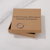 Difficult roads often lead to beautiful destinations Ring for Friend Encouragement Gift Motivational Jewelry