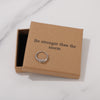 Be Stronger Than The Storm Ring for Friend Encouragement Gift Motivational Jewelry