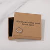 Kind heart fierce mind brave spirit Ring for Friend Encouragement Gift Motivational Jewelry