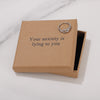 Your anxiety is lying to you Ring for Friend Encouragement Gift Motivational Jewelry