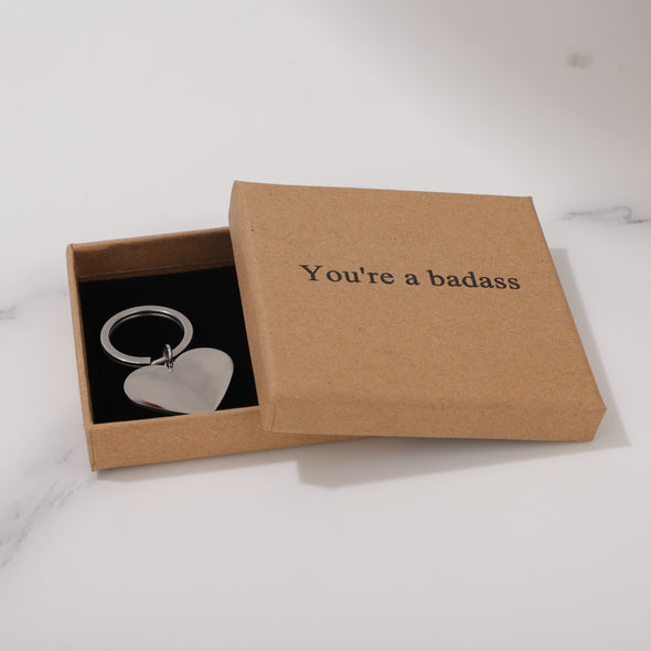 You're a badass Keychain for Friend Encouragement Gift Motivational Jewelry