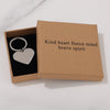 Kind heart fierce mind brave spirit Keychain for Friend Encouragement Gift Motivational Jewelry
