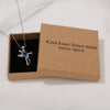 Kind heart fierce mind brave spirit Necklace for Friend Encouragement Gift Motivational Jewelry
