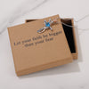 Let your faith be bigger than your fear Necklace for Friend Encouragement Gift Motivational Jewelry