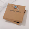 You're a badass Necklace for Friend Encouragement Gift Motivational Jewelry