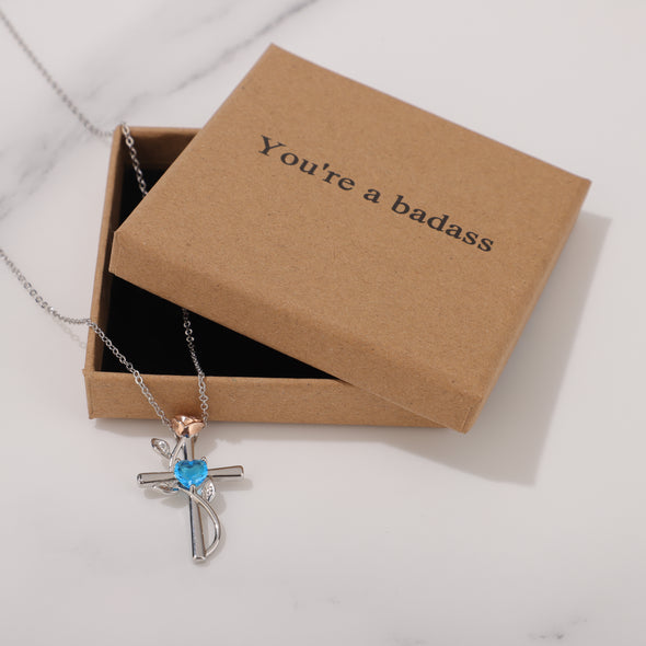 You're a badass Necklace for Friend Encouragement Gift Motivational Jewelry
