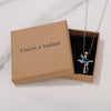 You're a badass Necklace for Friend Encouragement Gift Motivational Jewelry
