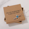 DO NO HARM BUT TAKE NO SHIT Necklace for Friend Encouragement Gift Motivational Jewelry