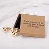 When it rains look for rainbows when its dark look for stars Earrings for Friend Encouragement Gift Motivational Jewelry