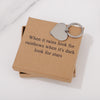 When it rains look for rainbows when its dark look for stars Keychain for Friend Encouragement Gift Motivational Jewelry