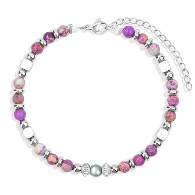 You are braver than you believe stronger than you seen and smarter than you think 4mm colorful imperial jasper stainless steel beads bracelets