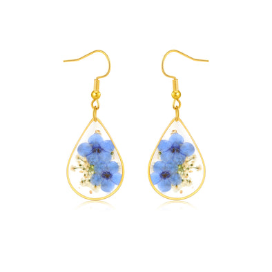 You are braver than you believe stronger than you seen and smarter than you think pressed flower earrings