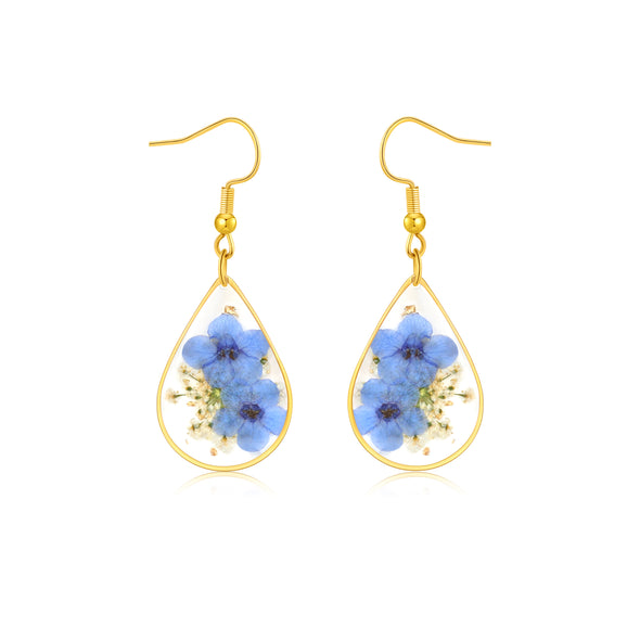 You are braver than you believe stronger than you seen and smarter than you think pressed flower earrings