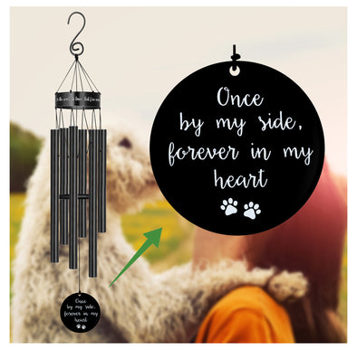 Once by My Side Forever in My Heart Memorial Wind Chime for The Loss of Beloved Pet