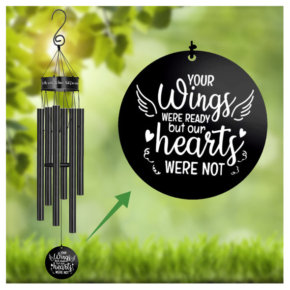 Your Wings were Ready My Heart was Not Memorial Wind Chime Loss of Loved Ones