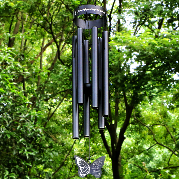 Wind Chimes in Memory of a Loved One Whisper I Love You to a Butterfly