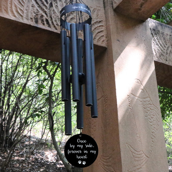 Once by My Side Forever in My Heart Memorial Wind Chime for The Loss of Beloved Pet