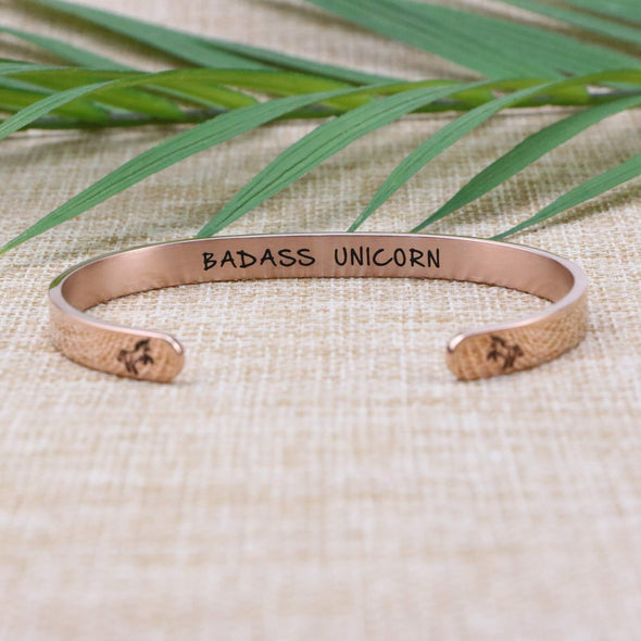 Badass Unicorn Inspirational Bracelets for A Daily Reminder