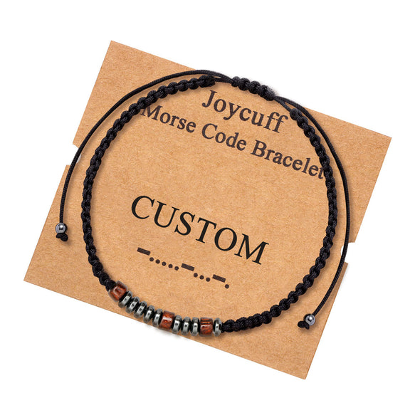 Custom Wood Morse Code Secret Message Gift