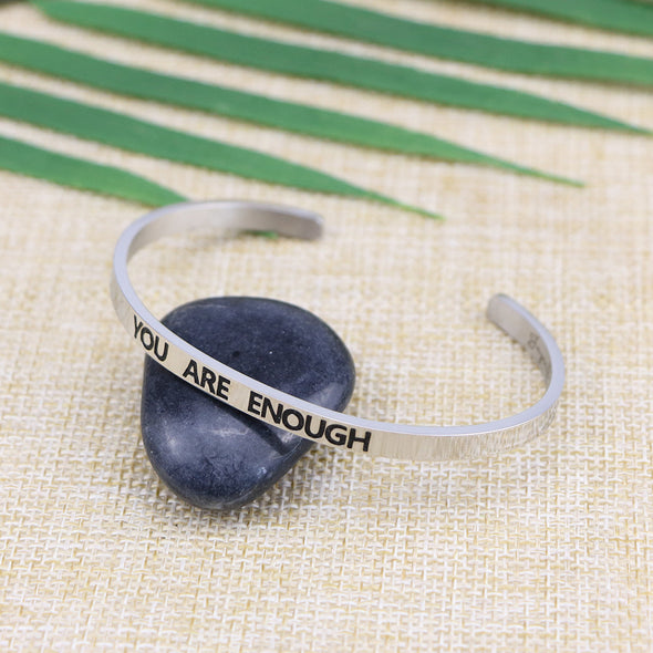 You are Enough Mantra Cuff