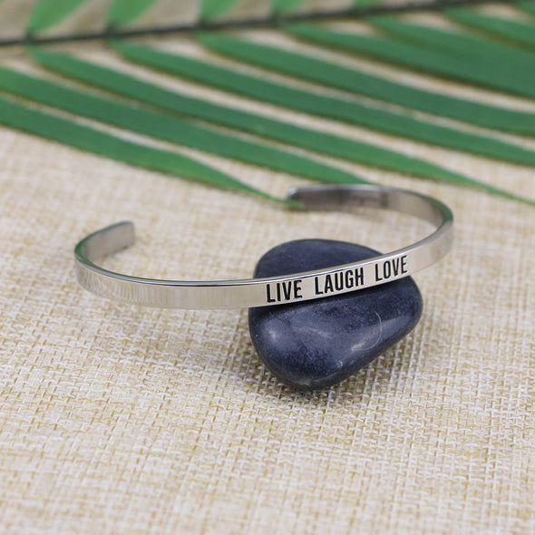 Live Laugh Love Mantra Bangle