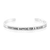 Everything Happens for A Reason Mantra Bracelet