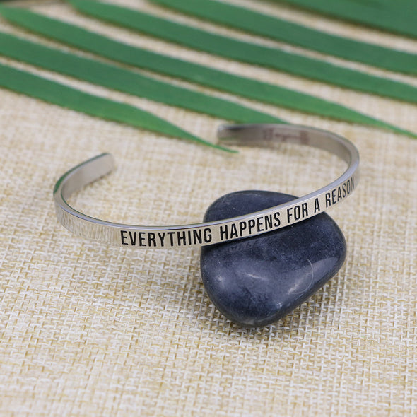 Everything Happens for A Reason Mantra Bracelets