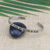 Not Sisters by Blood but Sisters by Heart Mantra Cuff