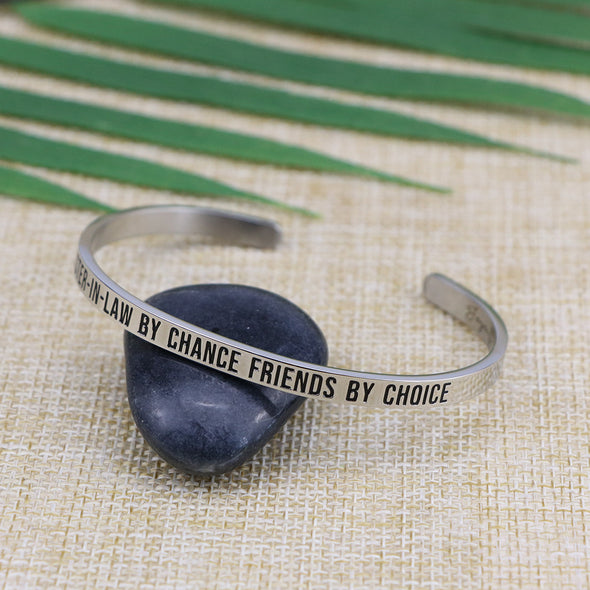 Sister-in-law By Chance Friends By Choice Mantra Jewelry