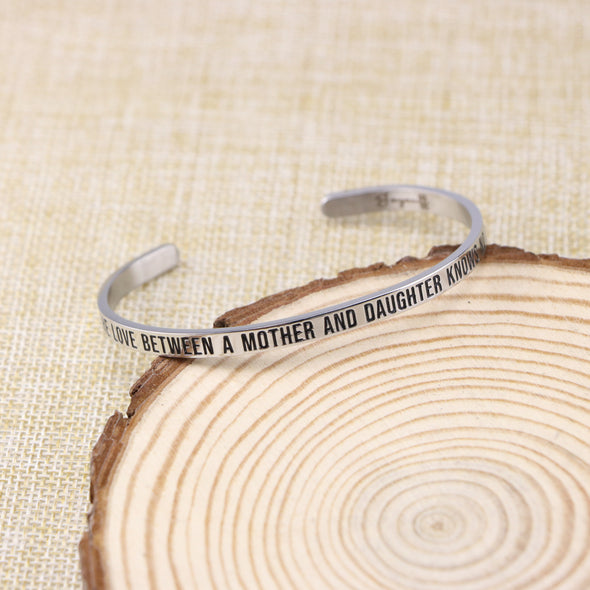 The Love Between Mother And Daughter Knows No Distance Mantra Bracelet Mother's Day Gift