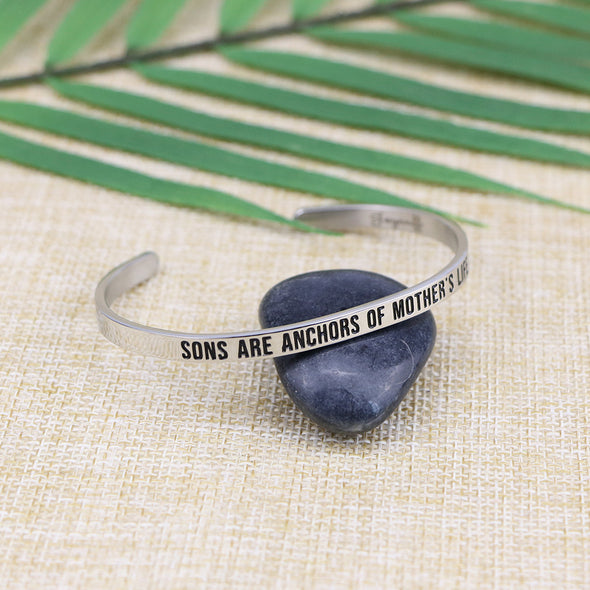 Sons are The Anchors of A Mother's Life Mantra Bangle