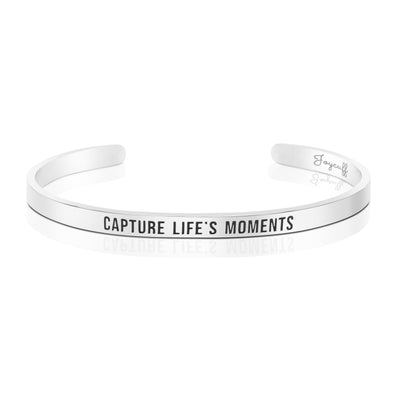 Capture Life's Moments Mantra Bracelet