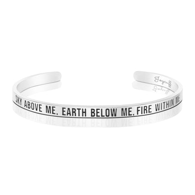 Sky Above Me Earth Below Me Fire Within Me Mantra Bracelet