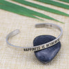 Happiness is Retirement Mantra Bangle