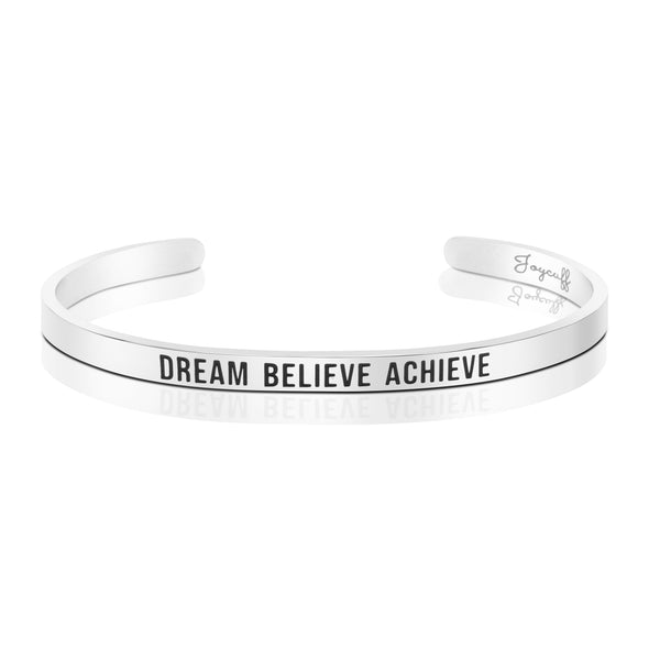 Dream Believe Achieve Mantra Bracele