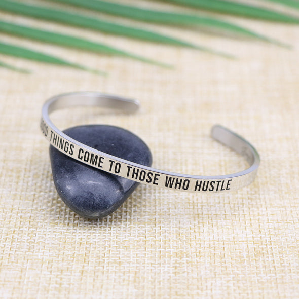 Good Things Come To Those Who Hustle Mantra Jewelry