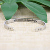 Your Anxiety is Lying to You Hidden Message Cuff Bracelet